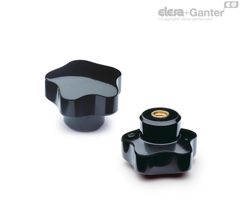 Basser　1992 Wtopka mosiężna, otwór gładki lub gwintowany | Elesa+Ganter